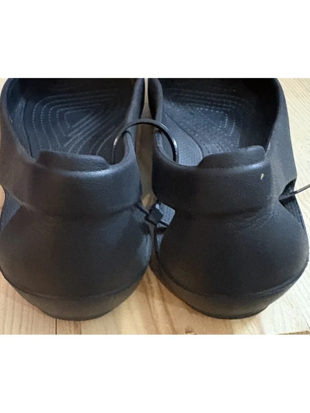Crocs Sienna Ballet Flat Shoes Womens w7Black Comfort Slip On Loafer Lightweight